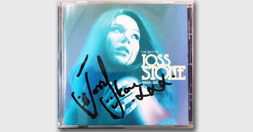 Joss Stone Donates Her Signed Best Of Album   Joss Stone Best Of Album Reference 