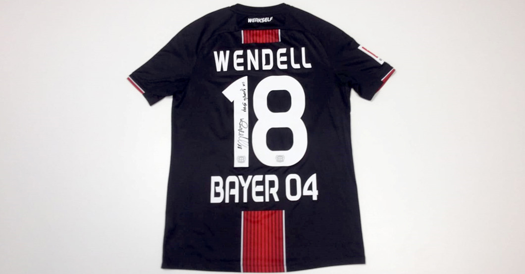 Saisonfinale Wendells Signiertes Matchworn Leverkusen Trikot