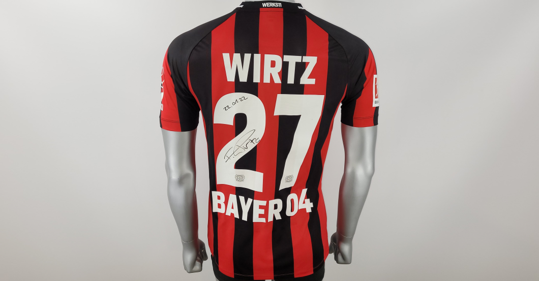 Leverkusen Star Florian Wirtz Signiert Sein Getragenes Trikot 